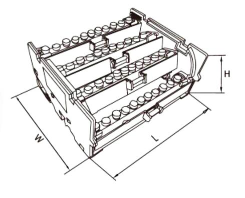 din rail pc חלוקת חשמל סורגים פליז בלוקים